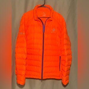 Ralph Lauren RXL  Down/Duvet Full Zip Puffer Coat  Orange Jacket size 2XB Big